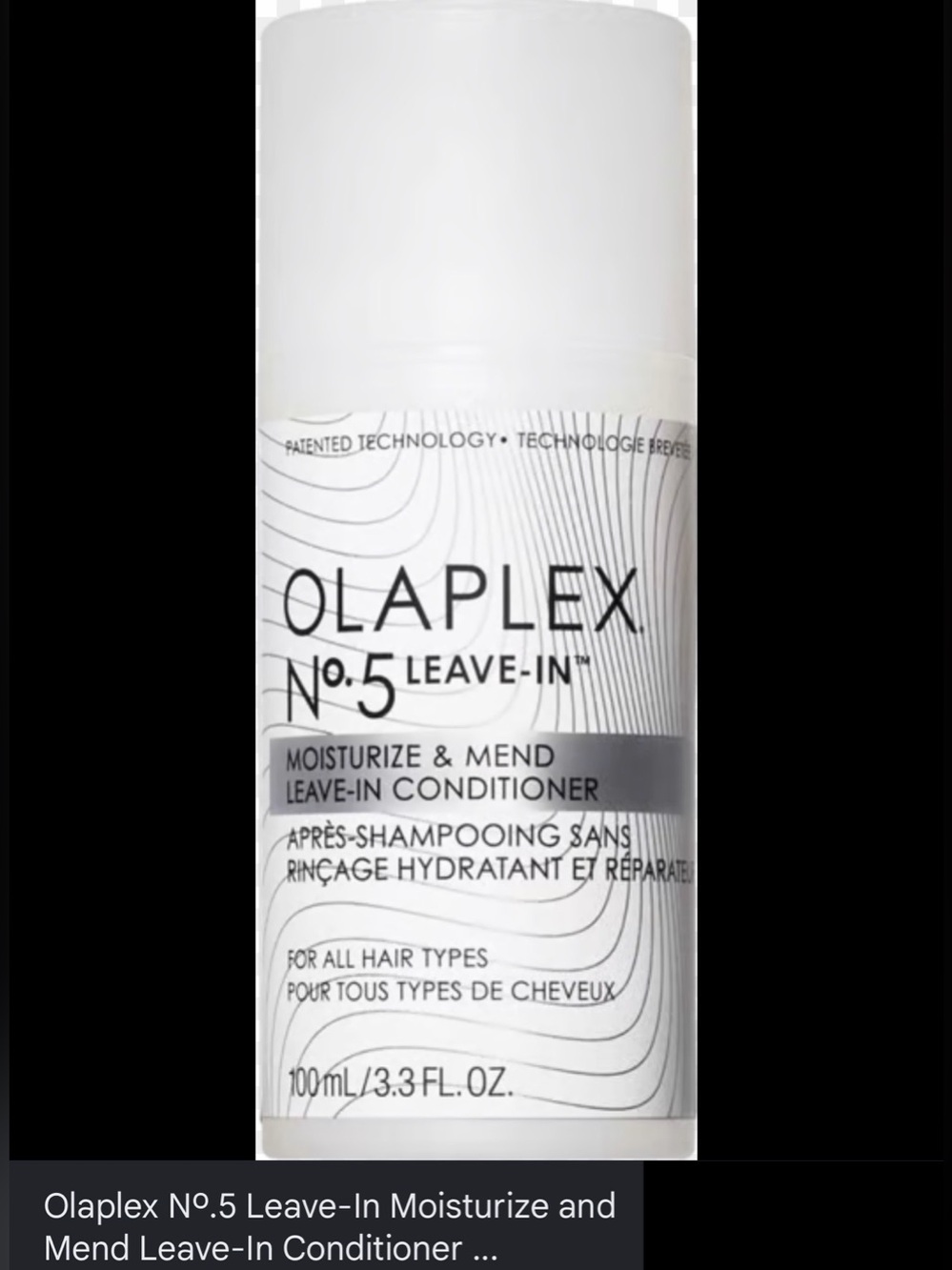 NWT Olaplex N°.5 Leave-In Moisturize & Mend Leave-In Conditioner, 3.3 OZ.